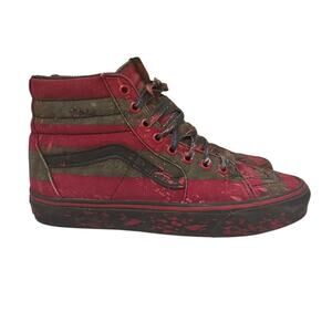 Vans Sk8-Hi A Nightmare on Elm Street Freddy Krueger Shoes Men’s 7 / Women’s 8.5